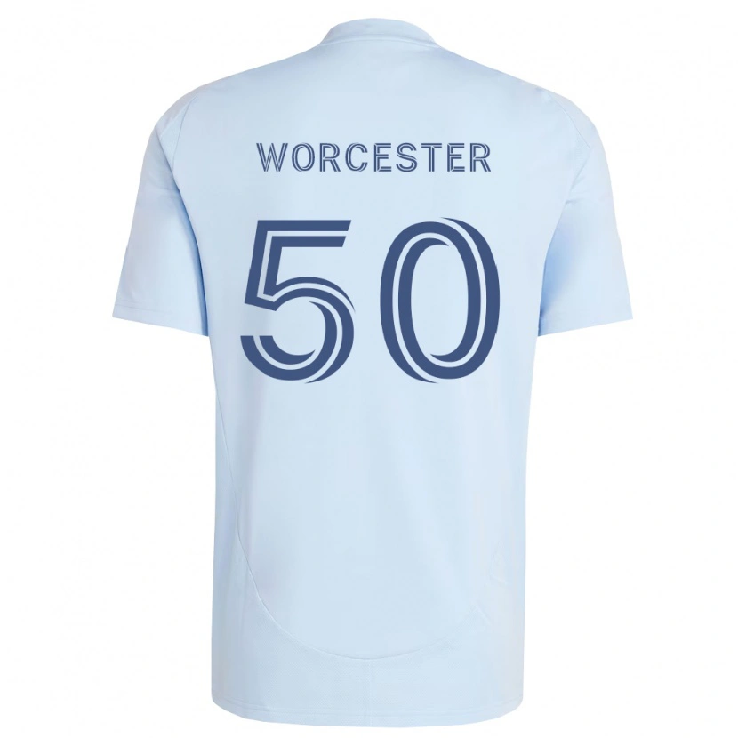 Danxen Mann Sam Worcester #50 Lyseblå Lysegrå Hjemmetrøye Drakt Trøye 2026/27 Skjorter T-Skjorte