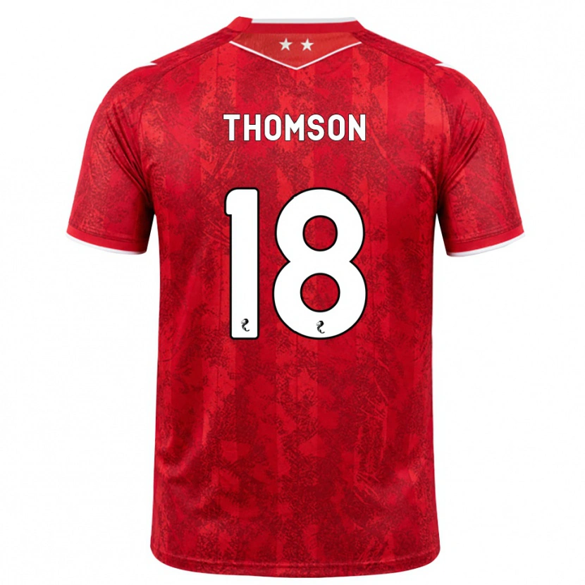Danxen Mann Eva Thomson #18 Rød Hvit Hjemmetrøye Drakt Trøye 2026/27 Skjorter T-Skjorte