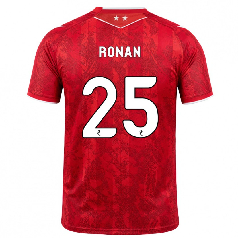Danxen Mann Connor Ronan #25 Rød Hvit Hjemmetrøye Drakt Trøye 2026/27 Skjorter T-Skjorte
