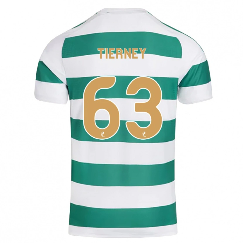 Danxen Mann Kieran Tierney #63 Mørk Cyan Hvit Hjemmetrøye Drakt Trøye 2026/27 Skjorter T-Skjorte