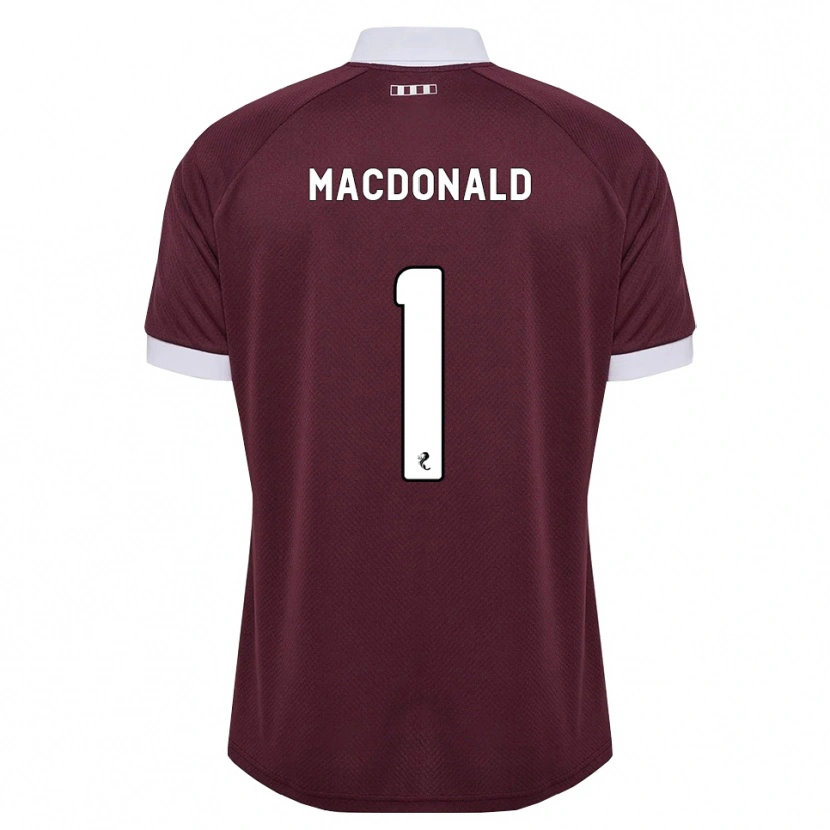 Danxen Mann Jamie Macdonald #1 Burgunder Hvit Hjemmetrøye Drakt Trøye 2026/27 Skjorter T-Skjorte