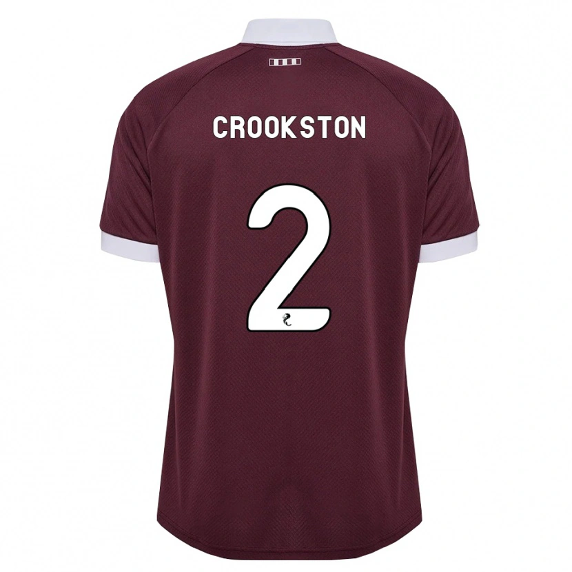 Danxen Mann Gregor Crookston #2 Burgunder Hvit Hjemmetrøye Drakt Trøye 2026/27 Skjorter T-Skjorte