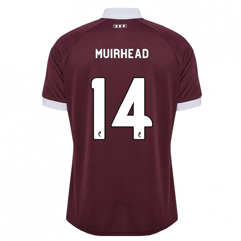 Danxen Mann Owen Muirhead #14 Burgunder Hvit Hjemmetrøye Drakt Trøye 2026/27 Skjorter T-Skjorte