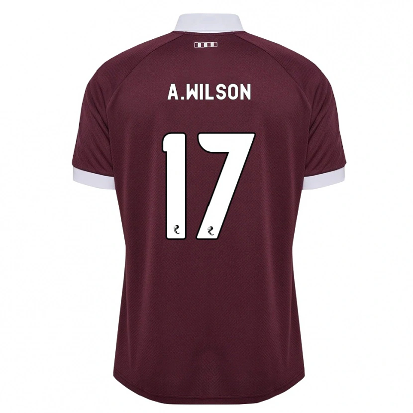 Danxen Mann Alfie Wilson #17 Burgunder Hvit Hjemmetrøye Drakt Trøye 2026/27 Skjorter T-Skjorte