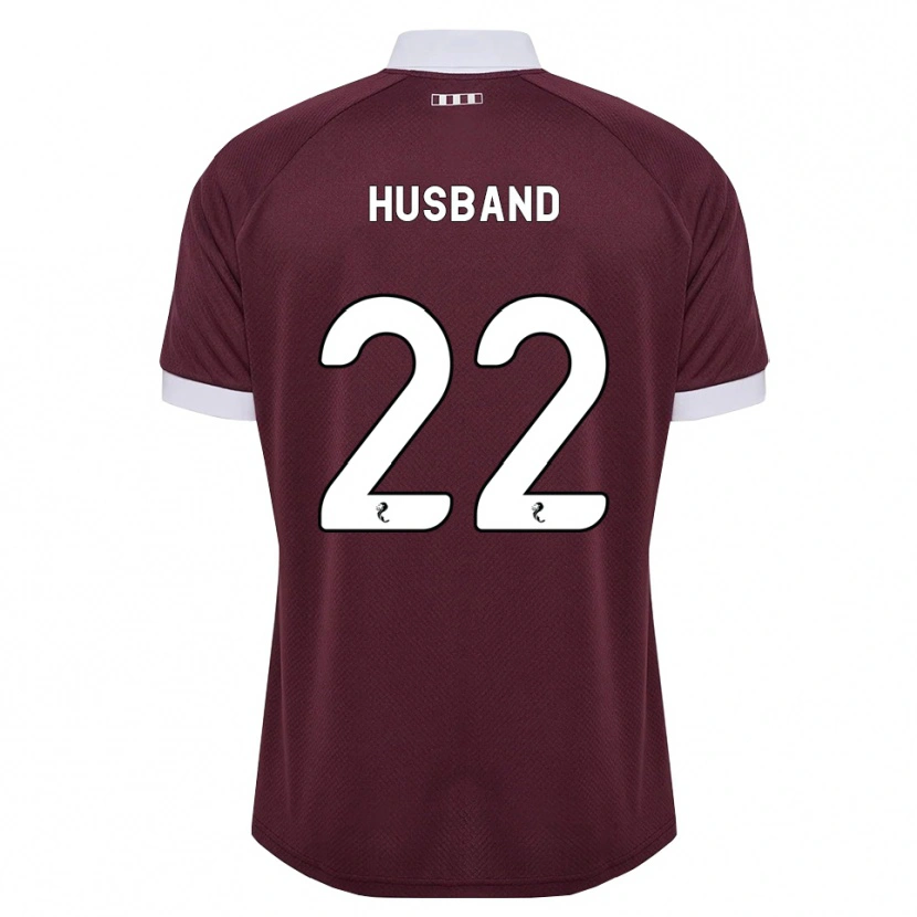 Danxen Mann Jessica Husband #22 Burgunder Hvit Hjemmetrøye Drakt Trøye 2026/27 Skjorter T-Skjorte