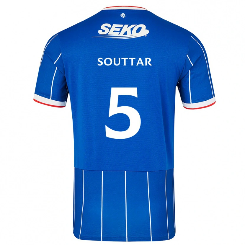 Danxen Mann John Souttar #5 Rød Blå Hvit Hjemmetrøye Drakt Trøye 2026/27 Skjorter T-Skjorte
