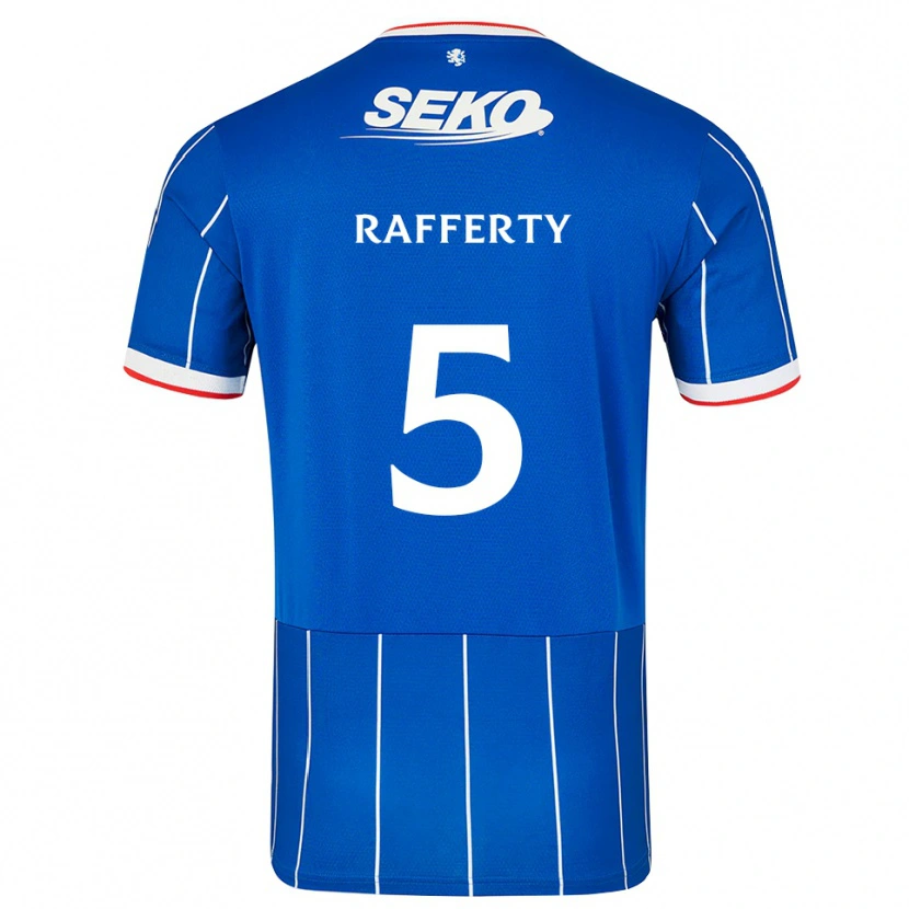 Danxen Mann Laura Rafferty #5 Rød Blå Hvit Hjemmetrøye Drakt Trøye 2026/27 Skjorter T-Skjorte
