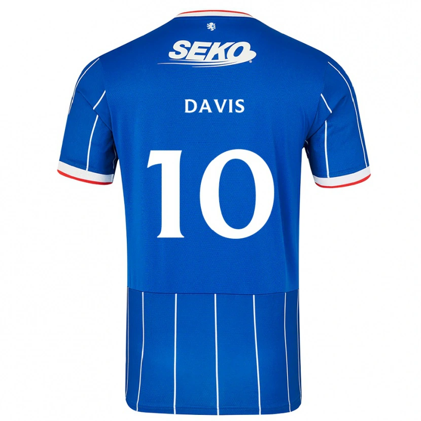 Danxen Mann Steven Davis #10 Rød Blå Hvit Hjemmetrøye Drakt Trøye 2026/27 Skjorter T-Skjorte