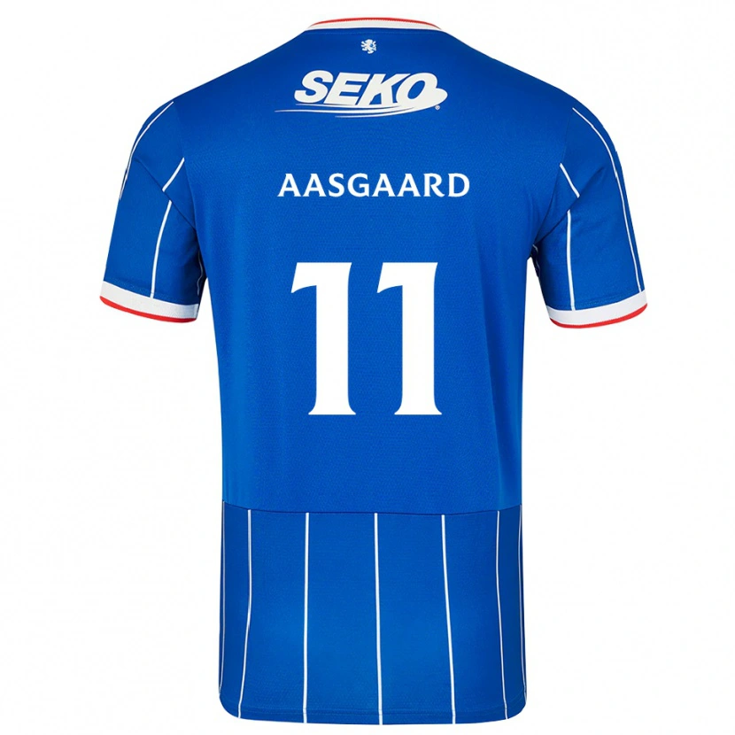 Danxen Mann Thelo Aasgaard #11 Rød Blå Hvit Hjemmetrøye Drakt Trøye 2026/27 Skjorter T-Skjorte
