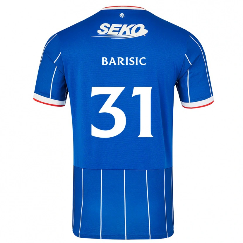 Danxen Mann Borna Barisic #31 Rød Blå Hvit Hjemmetrøye Drakt Trøye 2026/27 Skjorter T-Skjorte