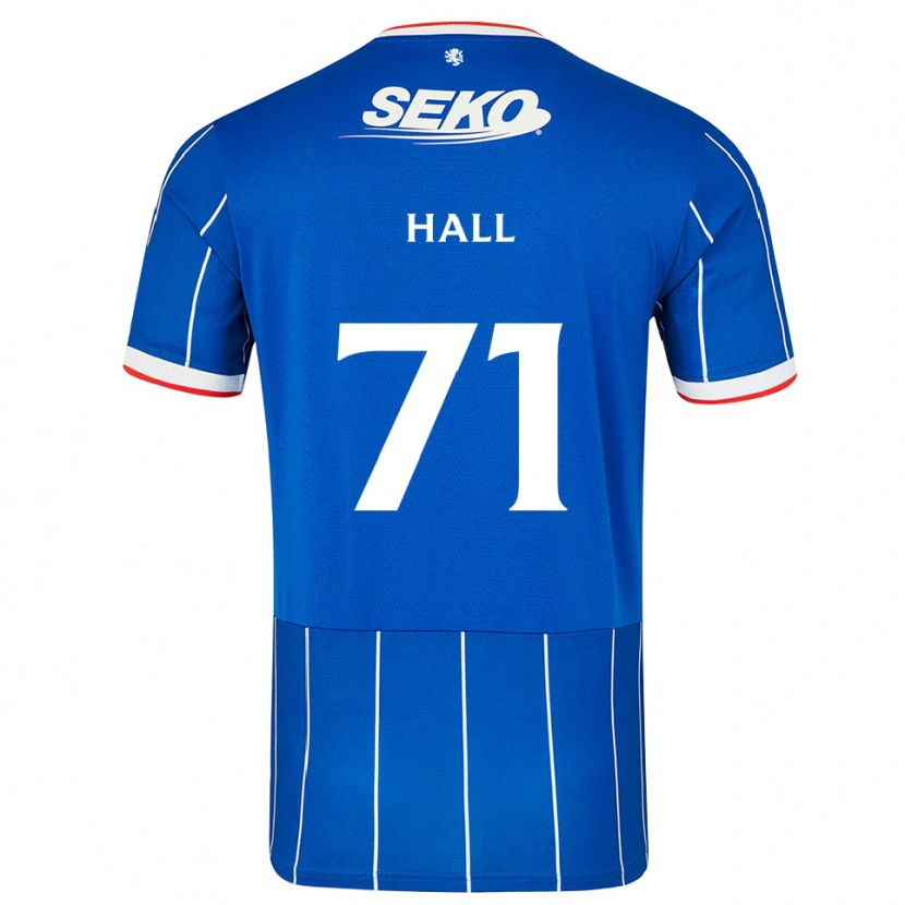 Danxen Mann Ruaridh Hall #71 Rød Blå Hvit Hjemmetrøye Drakt Trøye 2026/27 Skjorter T-Skjorte