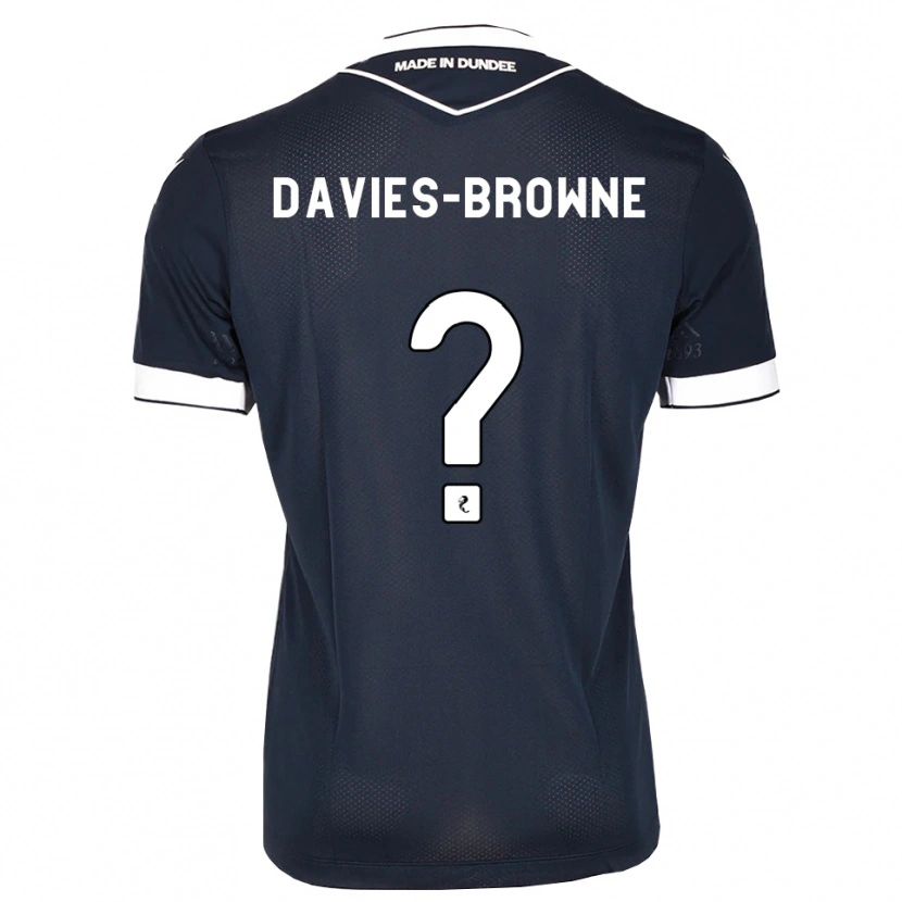 Danxen Mann Tobias Davies-Browne #0 Midnattsblå Hvit Hjemmetrøye Drakt Trøye 2026/27 Skjorter T-Skjorte