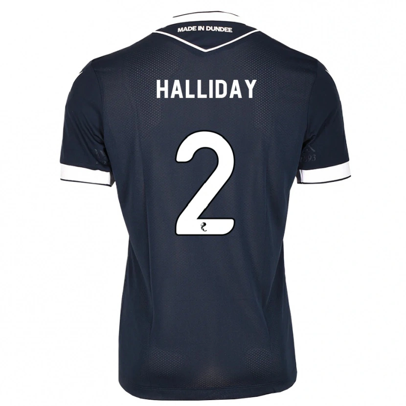 Danxen Mann Brad Halliday #2 Midnattsblå Hvit Hjemmetrøye Drakt Trøye 2026/27 Skjorter T-Skjorte