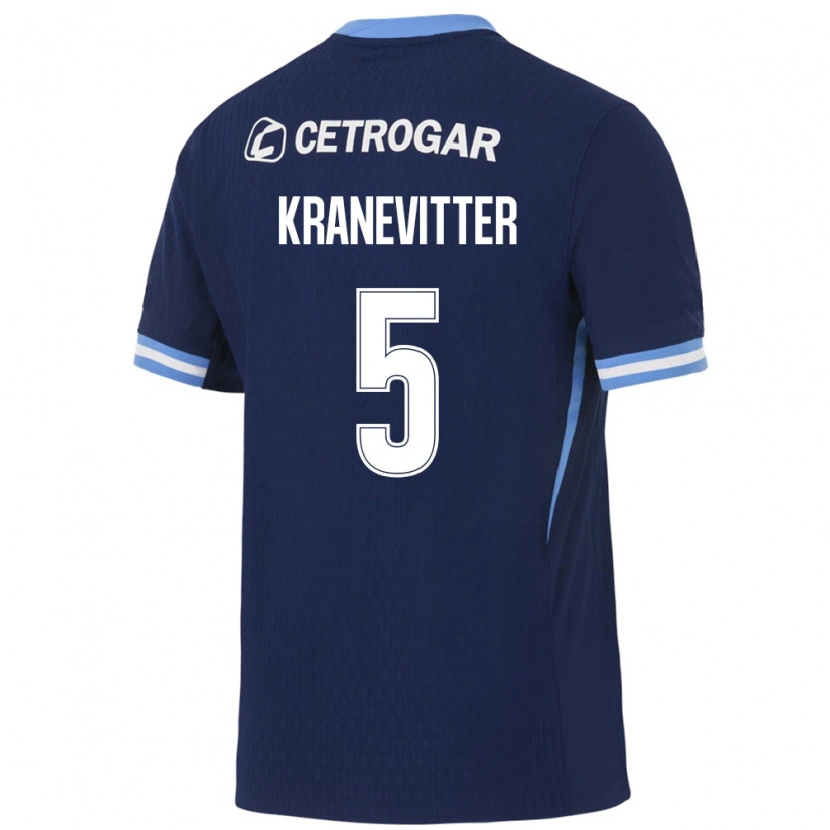 Danxen Mann Matías Kranevitter #5 Kongelig Blå Lyseblå Hvit Bortetrøye Drakt Trøye 2026/27 Skjorter T-Skjorte