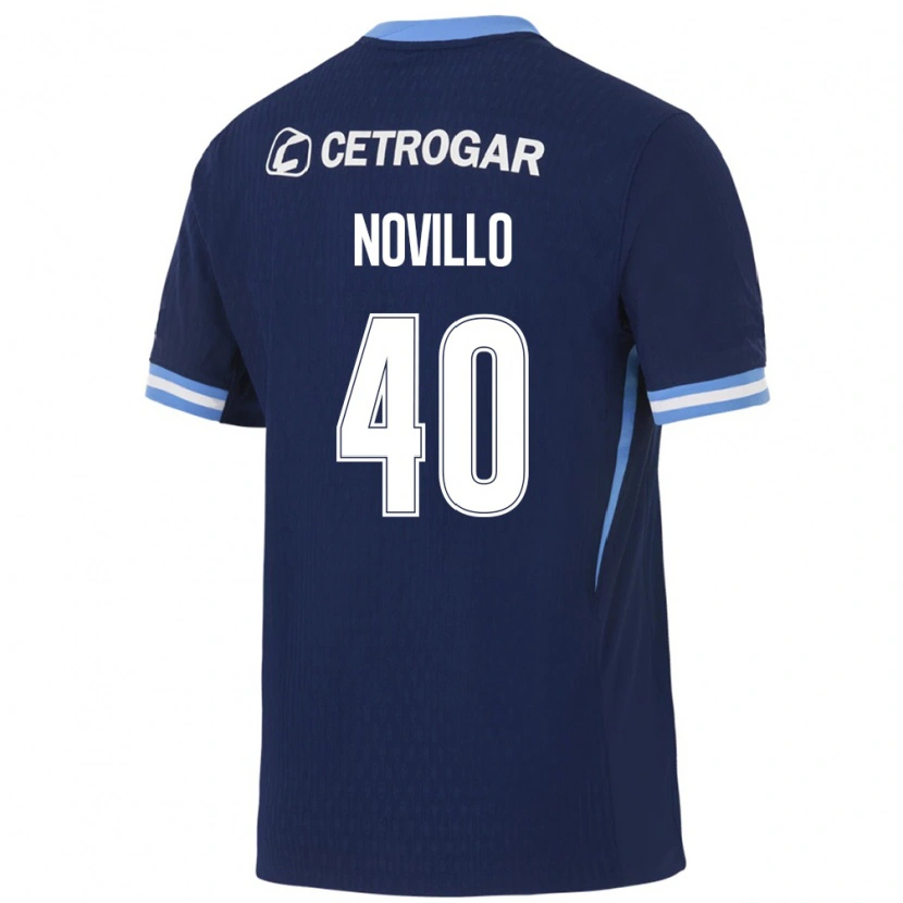 Danxen Mann Joaquin Novillo #40 Kongelig Blå Lyseblå Hvit Bortetrøye Drakt Trøye 2026/27 Skjorter T-Skjorte