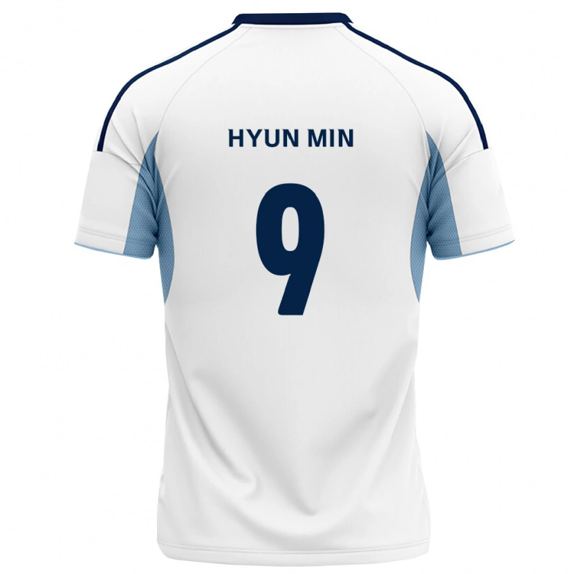 Danxen Mann Hyun-Min Oh #9 Kongelig Blå Hvit Bortetrøye Drakt Trøye 2026/27 Skjorter T-Skjorte