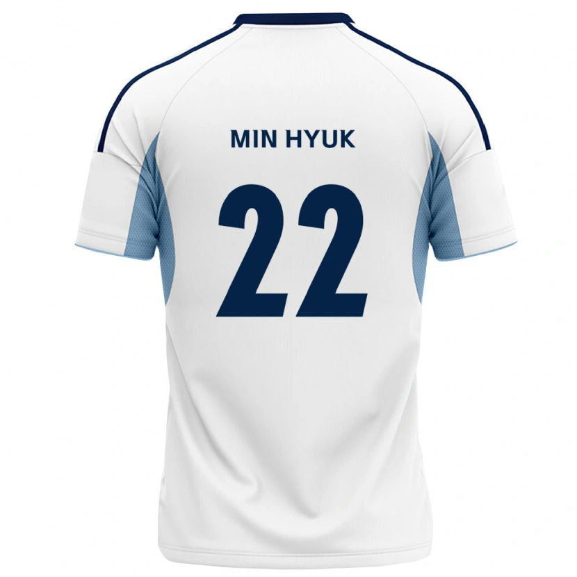 Danxen Mann Min-Hyuk Lee #22 Kongelig Blå Hvit Bortetrøye Drakt Trøye 2026/27 Skjorter T-Skjorte