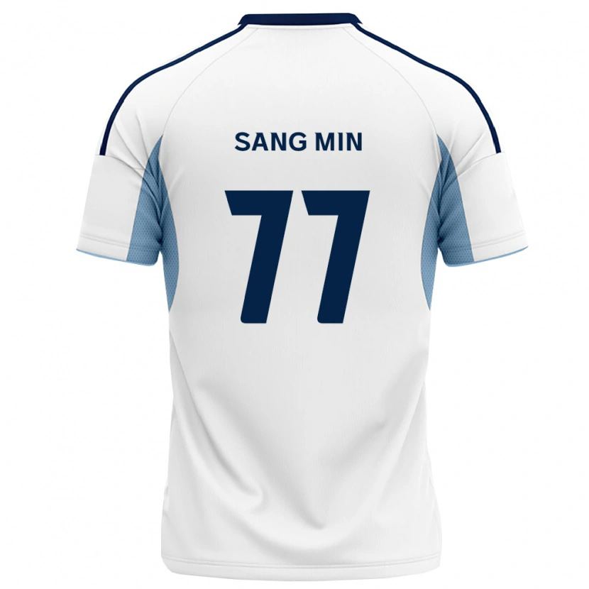 Danxen Mann Sang-Min Sim #77 Kongelig Blå Hvit Bortetrøye Drakt Trøye 2026/27 Skjorter T-Skjorte