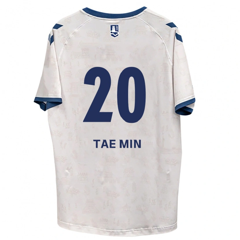Danxen Mann Tae-Min Kim #20 Kongelig Blå Hvit Bortetrøye Drakt Trøye 2026/27 Skjorter T-Skjorte