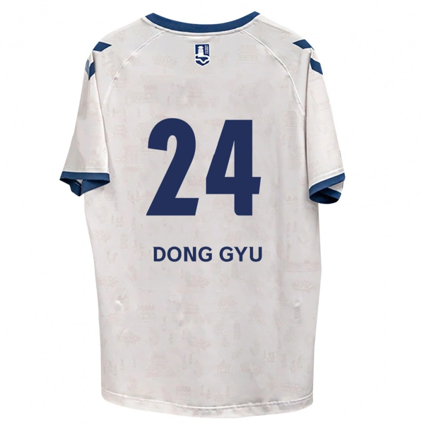 Danxen Mann Dong-Gyu Lee #24 Kongelig Blå Hvit Bortetrøye Drakt Trøye 2026/27 Skjorter T-Skjorte