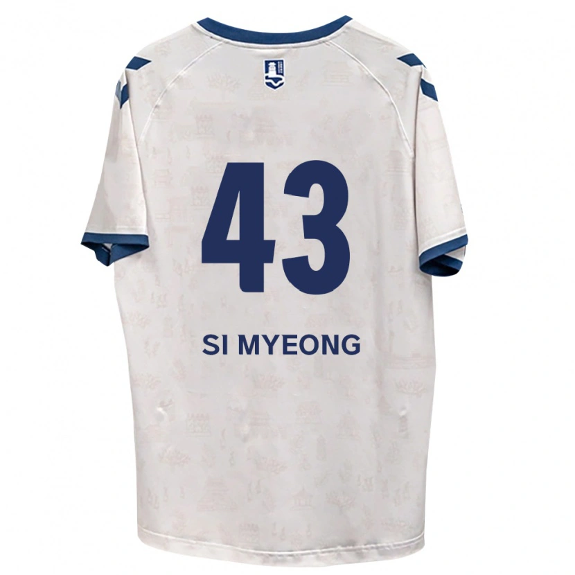 Danxen Mann Si-Myeong Lee #43 Kongelig Blå Hvit Bortetrøye Drakt Trøye 2026/27 Skjorter T-Skjorte