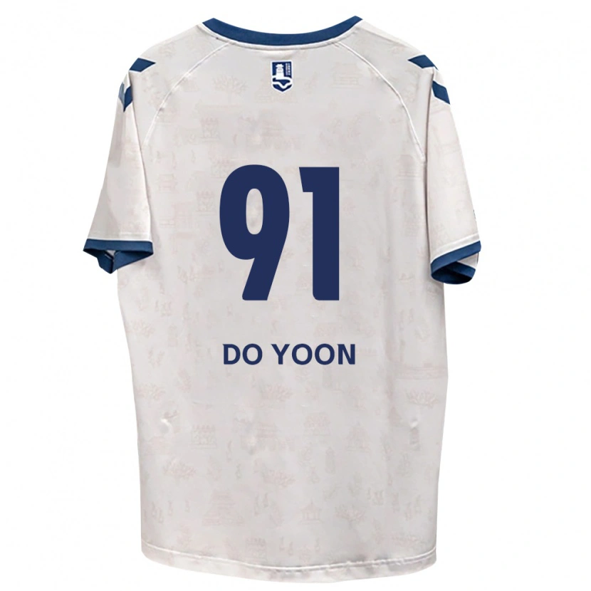 Danxen Mann Do-Yoon Kim #91 Kongelig Blå Hvit Bortetrøye Drakt Trøye 2026/27 Skjorter T-Skjorte