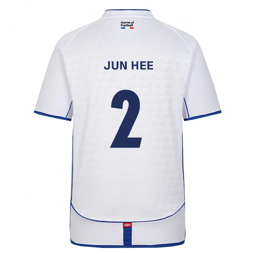 Danxen Mann Jun-Hee Park #2 Svart Hvit Rød Bortetrøye Drakt Trøye 2026/27 Skjorter T-Skjorte