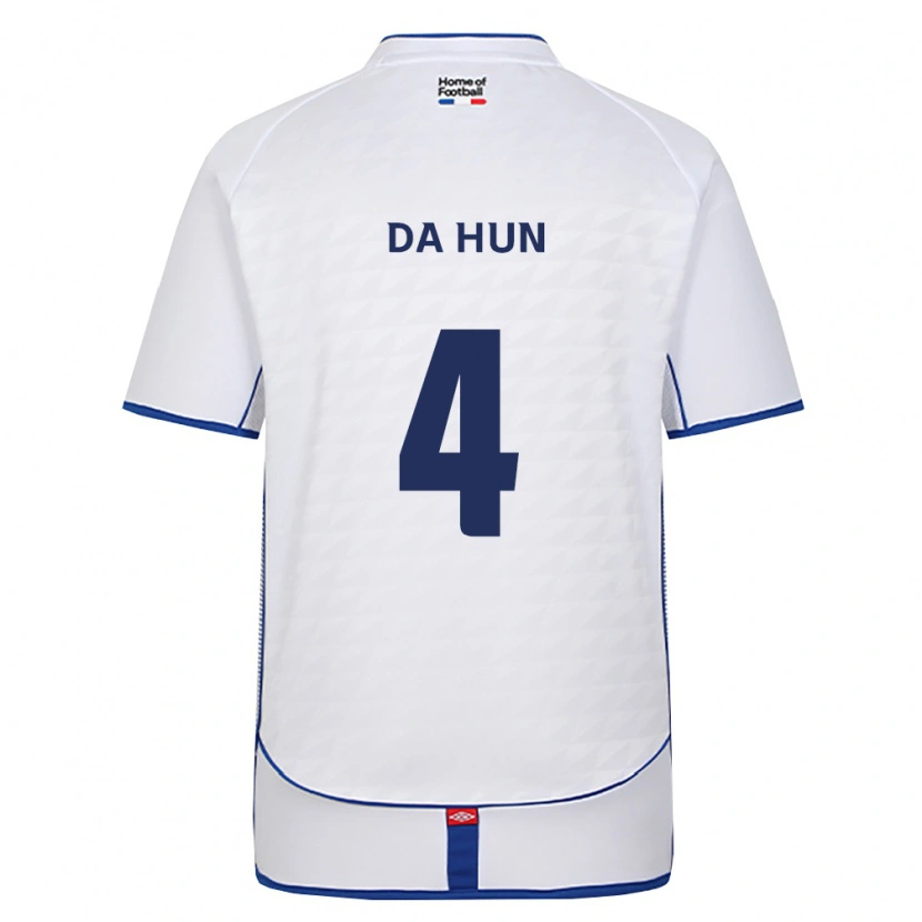 Danxen Mann Da-Hun Choi #4 Svart Hvit Rød Bortetrøye Drakt Trøye 2026/27 Skjorter T-Skjorte