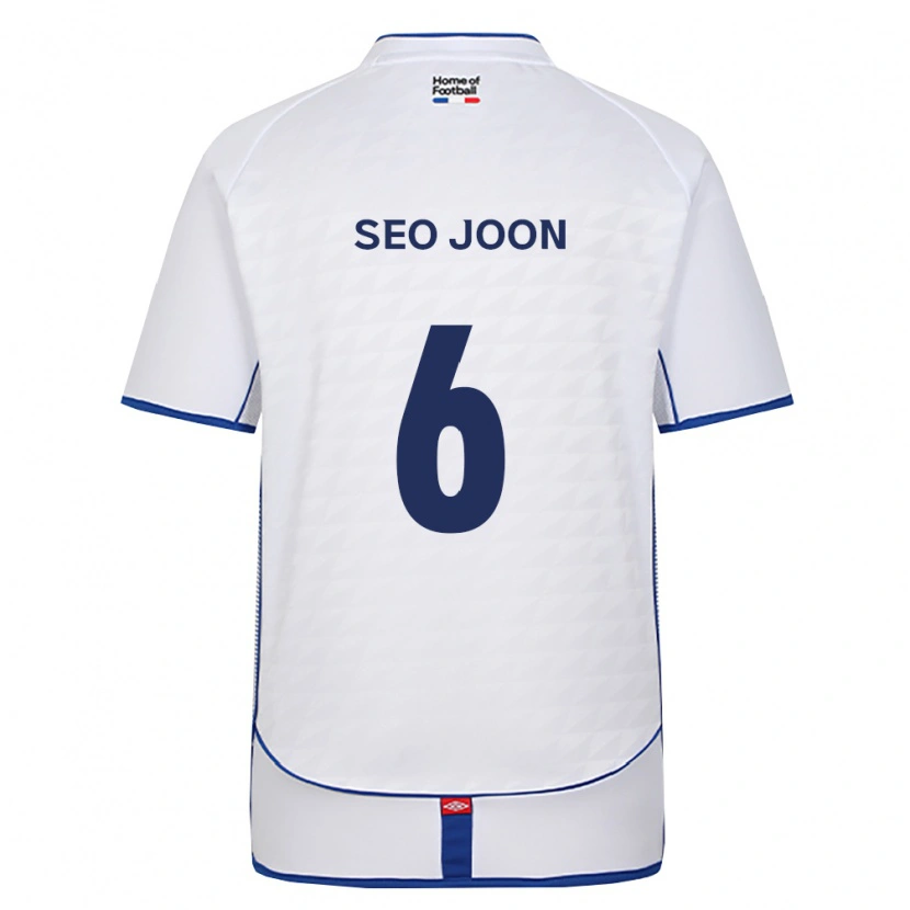 Danxen Mann Seo-Joon Bae #6 Svart Hvit Rød Bortetrøye Drakt Trøye 2026/27 Skjorter T-Skjorte