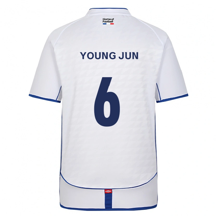 Danxen Mann Young-Jun Choi #6 Svart Hvit Rød Bortetrøye Drakt Trøye 2026/27 Skjorter T-Skjorte