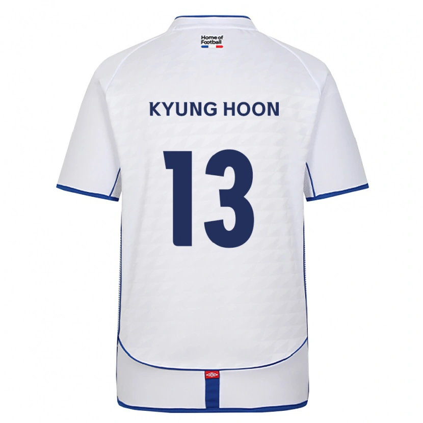 Danxen Mann Kyung-Hoon Park #13 Svart Hvit Rød Bortetrøye Drakt Trøye 2026/27 Skjorter T-Skjorte