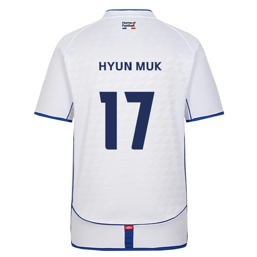 Danxen Mann Hyun-Muk Kang #17 Svart Hvit Rød Bortetrøye Drakt Trøye 2026/27 Skjorter T-Skjorte