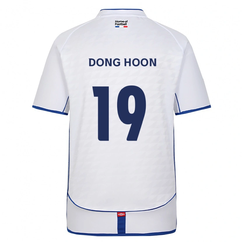 Danxen Mann Dong-Hoon Kim #19 Svart Hvit Rød Bortetrøye Drakt Trøye 2026/27 Skjorter T-Skjorte