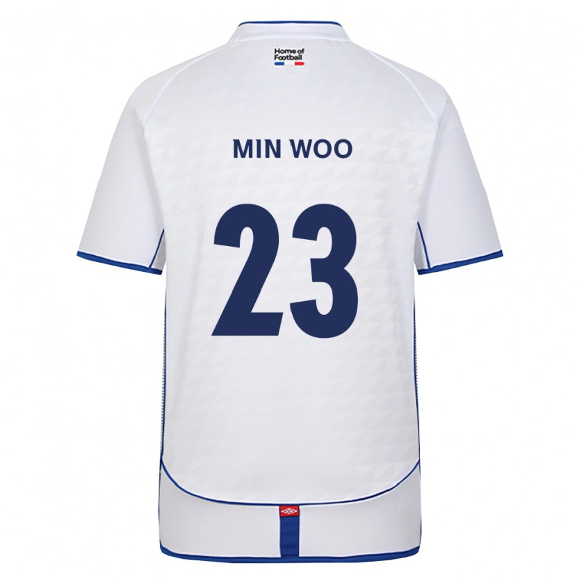 Danxen Mann Min-Woo Kim #23 Svart Hvit Rød Bortetrøye Drakt Trøye 2026/27 Skjorter T-Skjorte