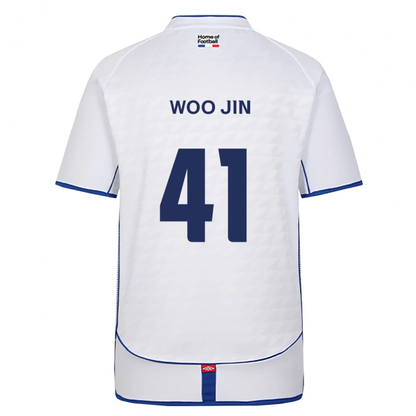 Danxen Mann Woo-Jin Kim #41 Svart Hvit Rød Bortetrøye Drakt Trøye 2026/27 Skjorter T-Skjorte