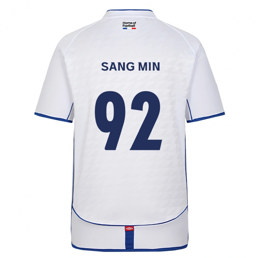 Danxen Mann Sang-Min Lee #92 Svart Hvit Rød Bortetrøye Drakt Trøye 2026/27 Skjorter T-Skjorte