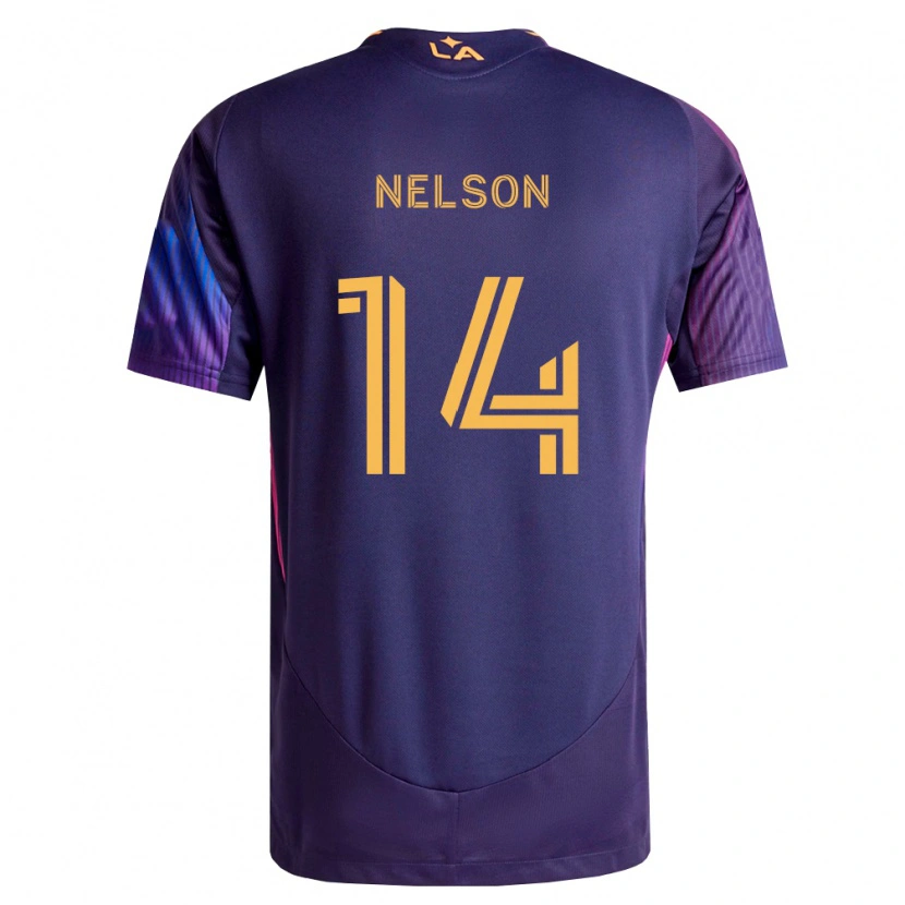 Danxen Mann John Nelson #14 Dyp Lilla Gul Bortetrøye Drakt Trøye 2026/27 Skjorter T-Skjorte