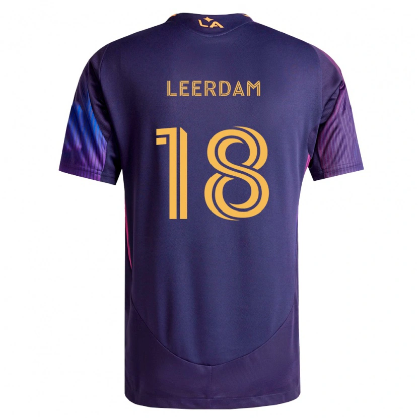 Danxen Mann Kelvin Leerdam #18 Dyp Lilla Gul Bortetrøye Drakt Trøye 2026/27 Skjorter T-Skjorte