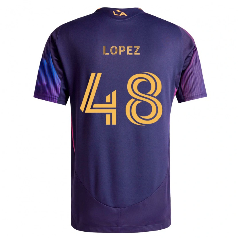 Danxen Mann Diego López #48 Dyp Lilla Gul Bortetrøye Drakt Trøye 2026/27 Skjorter T-Skjorte