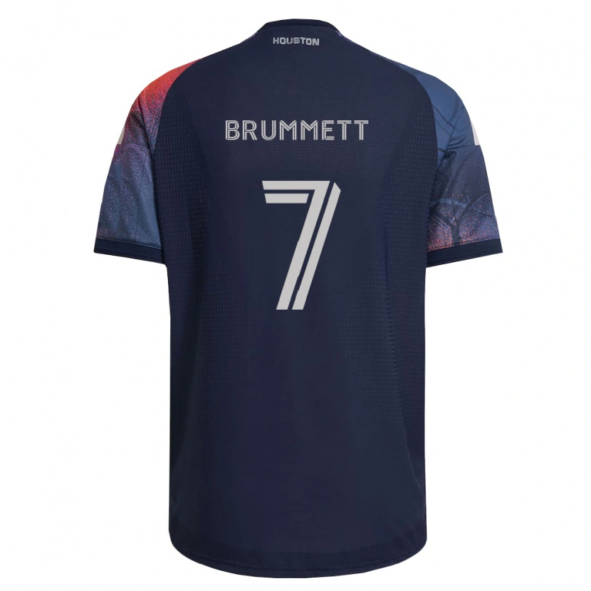 Danxen Mann Austin Brummett #7 Dyp Blå Hvit Oransje Bortetrøye Drakt Trøye 2026/27 Skjorter T-Skjorte