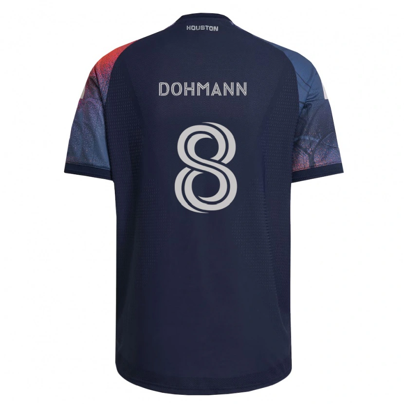 Danxen Mann Gustavo Abreu Dohmann #8 Dyp Blå Hvit Oransje Bortetrøye Drakt Trøye 2026/27 Skjorter T-Skjorte