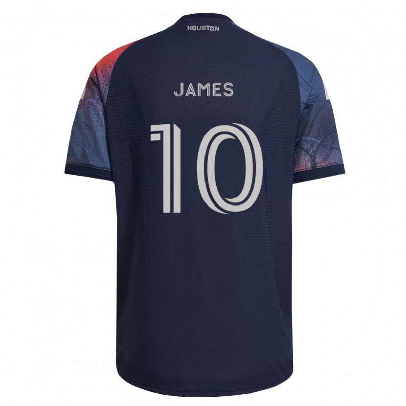Danxen Mann Peyton James #10 Dyp Blå Hvit Oransje Bortetrøye Drakt Trøye 2026/27 Skjorter T-Skjorte