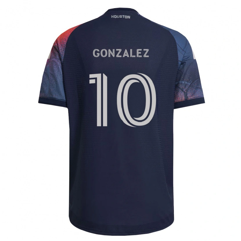 Danxen Mann Yair González #10 Dyp Blå Hvit Oransje Bortetrøye Drakt Trøye 2026/27 Skjorter T-Skjorte