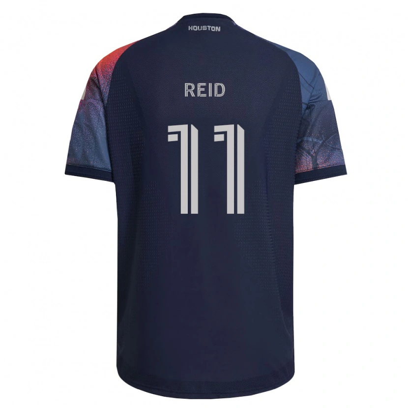Danxen Mann Isaiah Reid #11 Dyp Blå Hvit Oransje Bortetrøye Drakt Trøye 2026/27 Skjorter T-Skjorte
