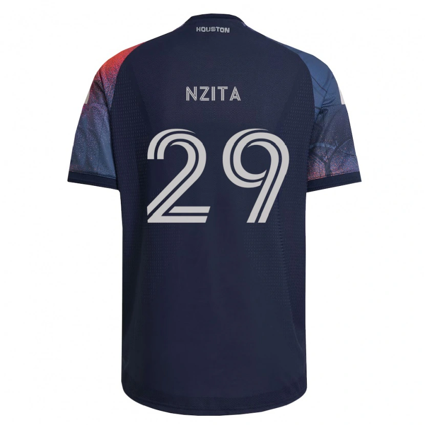 Danxen Mann Sebastiao Nzita #29 Dyp Blå Hvit Oransje Bortetrøye Drakt Trøye 2026/27 Skjorter T-Skjorte