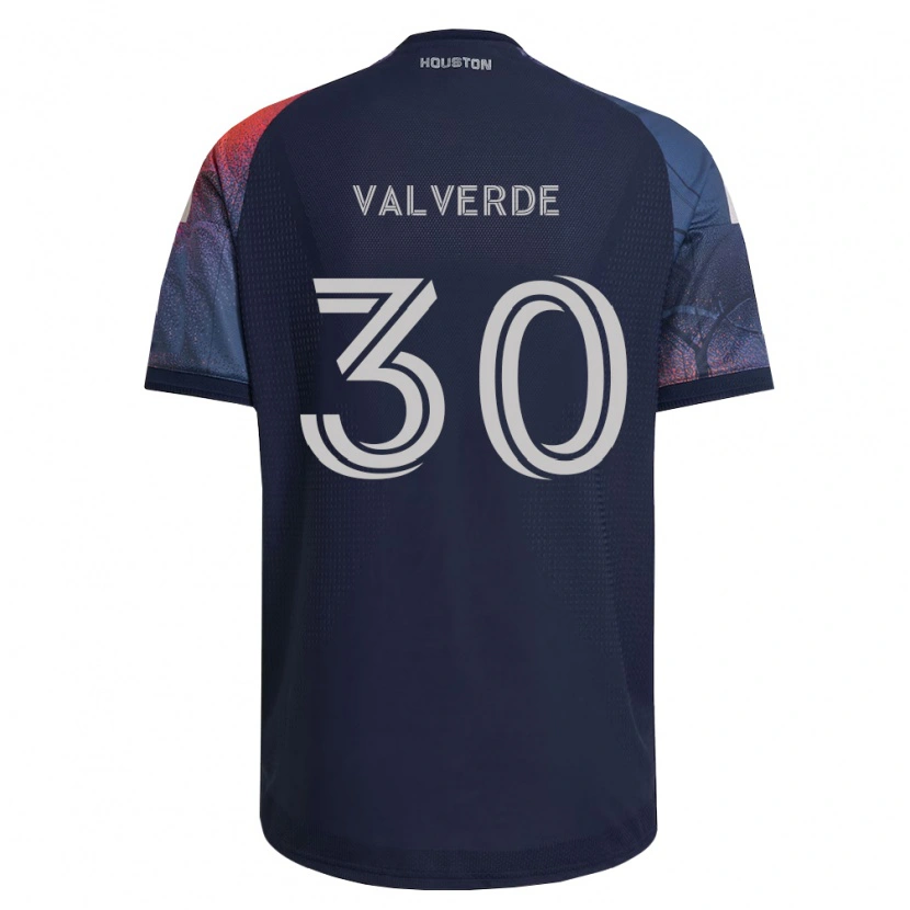 Danxen Mann Jefferson Valverde #30 Dyp Blå Hvit Oransje Bortetrøye Drakt Trøye 2026/27 Skjorter T-Skjorte