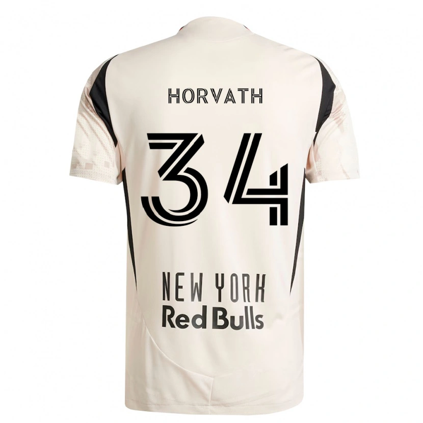 Danxen Mann Ethan Horvath #34 Off-White Rød Svart Bortetrøye Drakt Trøye 2026/27 Skjorter T-Skjorte