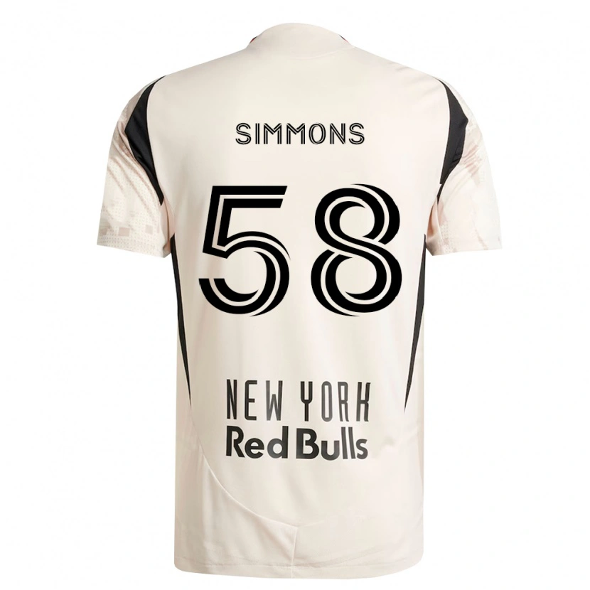 Danxen Mann Caleb Simmons #58 Off-White Rød Svart Bortetrøye Drakt Trøye 2026/27 Skjorter T-Skjorte