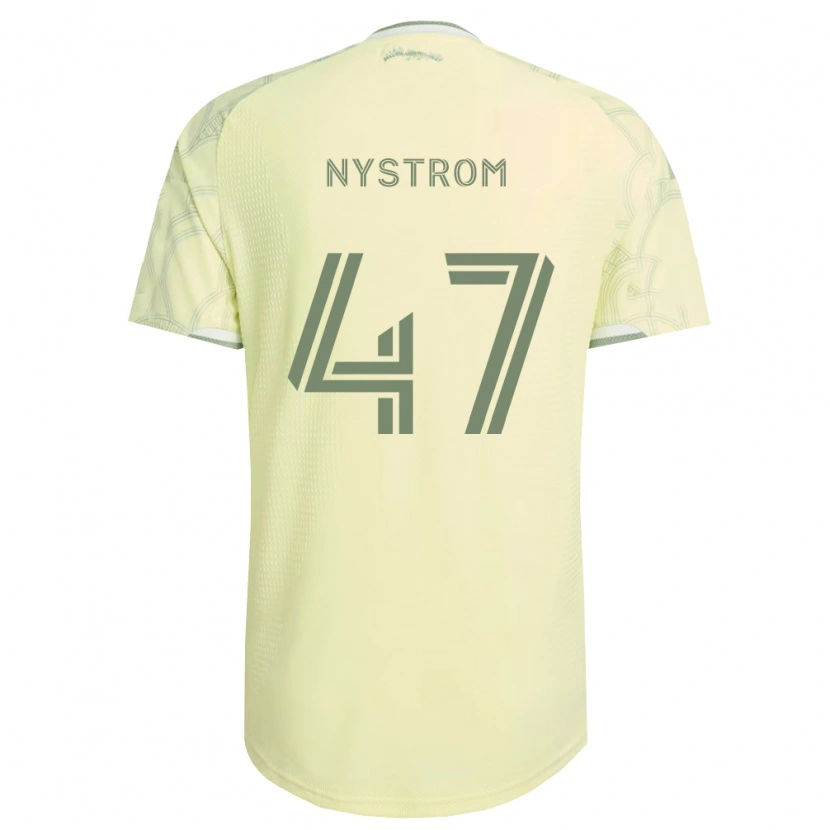 Danxen Mann Maximo Nystrom #47 Beige Hvit Bortetrøye Drakt Trøye 2026/27 Skjorter T-Skjorte
