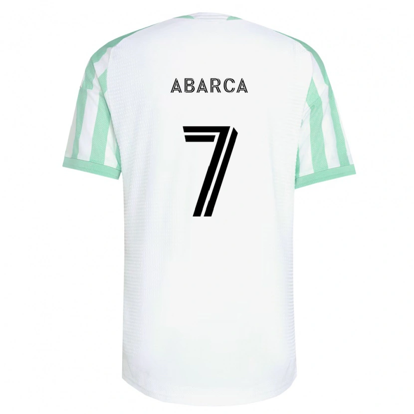 Danxen Mann Diego Abarca #7 Lysegrønn Svart Hvit Bortetrøye Drakt Trøye 2026/27 Skjorter T-Skjorte